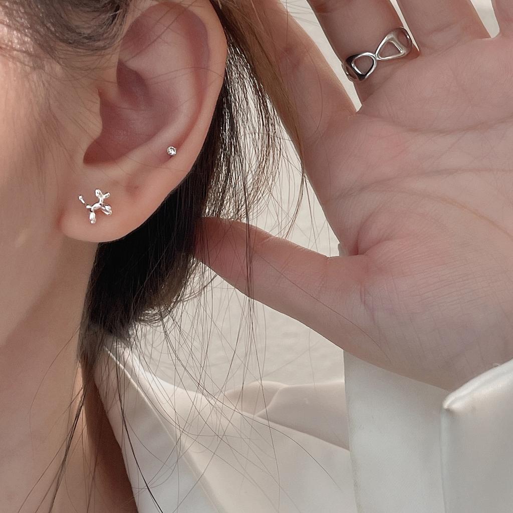 Серьги в виде воздушных шаров для женщин, простой дизайн, модные маленькие мини-серьги для прокалывания ушей, модные женские