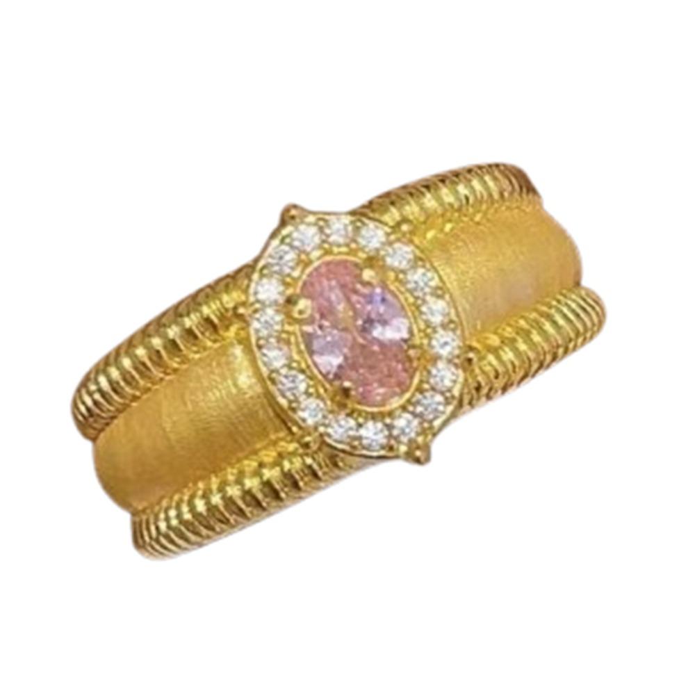 Vintage Crystal Split Ring Unique Adjustable Finger Rings Retro Pearl Opening Rings Female