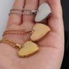 Love Heart Locket Pendants For Women Men Openable Photo Frame Picture Necklace