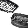 Car Front Diamond Kidney Grill Meteor Black Racing Grille For BMW 3 Series E92 E93 LCI 2 Doors 2010-2013 51137254967 51137254968
