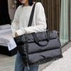 Winter Large Capacity Waterproof Tote Shoulder Bag for Women Space Pad Cotton Feather Down Crossbody Bag Female Casual Handbags