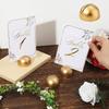 6pcs/12pcs Card Holder Party Memo Clip Wedding Note Holder Multipurpose Hemisphere Design Photo Gold Notepaper Accessories