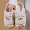 New Winter Cute Lamb Cotton Slippers Women Fashion Indoor Furry Plush Slippers Female Winter Bedroom Warm Fluffy Cozy Home Shoes