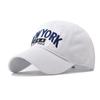 Cotton NEW YORK Large Letter Embroidered Baseball Cap for Men and Women Spring, Summer and Autumn Simple and Versatile Sunshade Cap