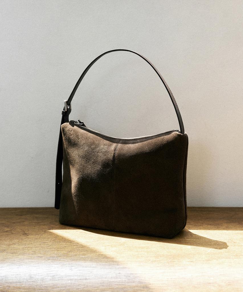 Замшевая сумка через плечо Andneeds (коричневый)