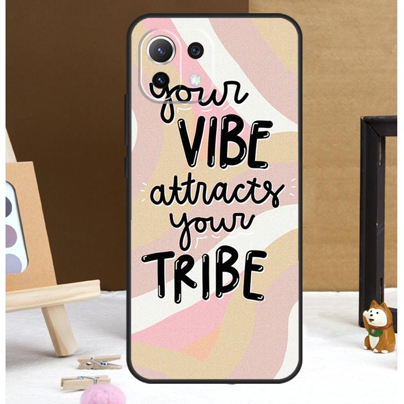 Positive Good Vibe Quote Case For POCO M6 X3 X5 X6 Pro F3 F5 M5s Cover For Xiaomi 13T 12T 11T 14 Pro 12 13 Lite Case