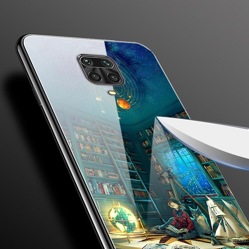 Закаленное Стекло Чехол Для Xiaomi Redmi Note 9S Чехол Мягкий Бампер Жесткий Стеклянный Чехол Для Xiaomi Redmi Note 9 S 9S Pro Max Чехол Для Телефона