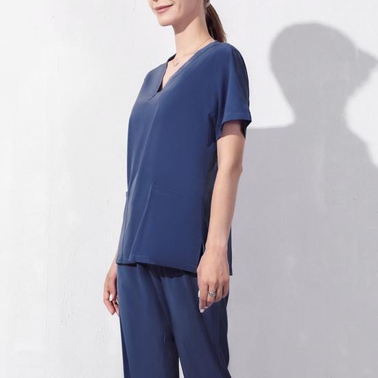 1 комплект, однотонная докторская рабочая одежда против морщин, профессиональная летняя стоматологическая форма для домашних животных, костюм для повседневного использования, рабочая одежда