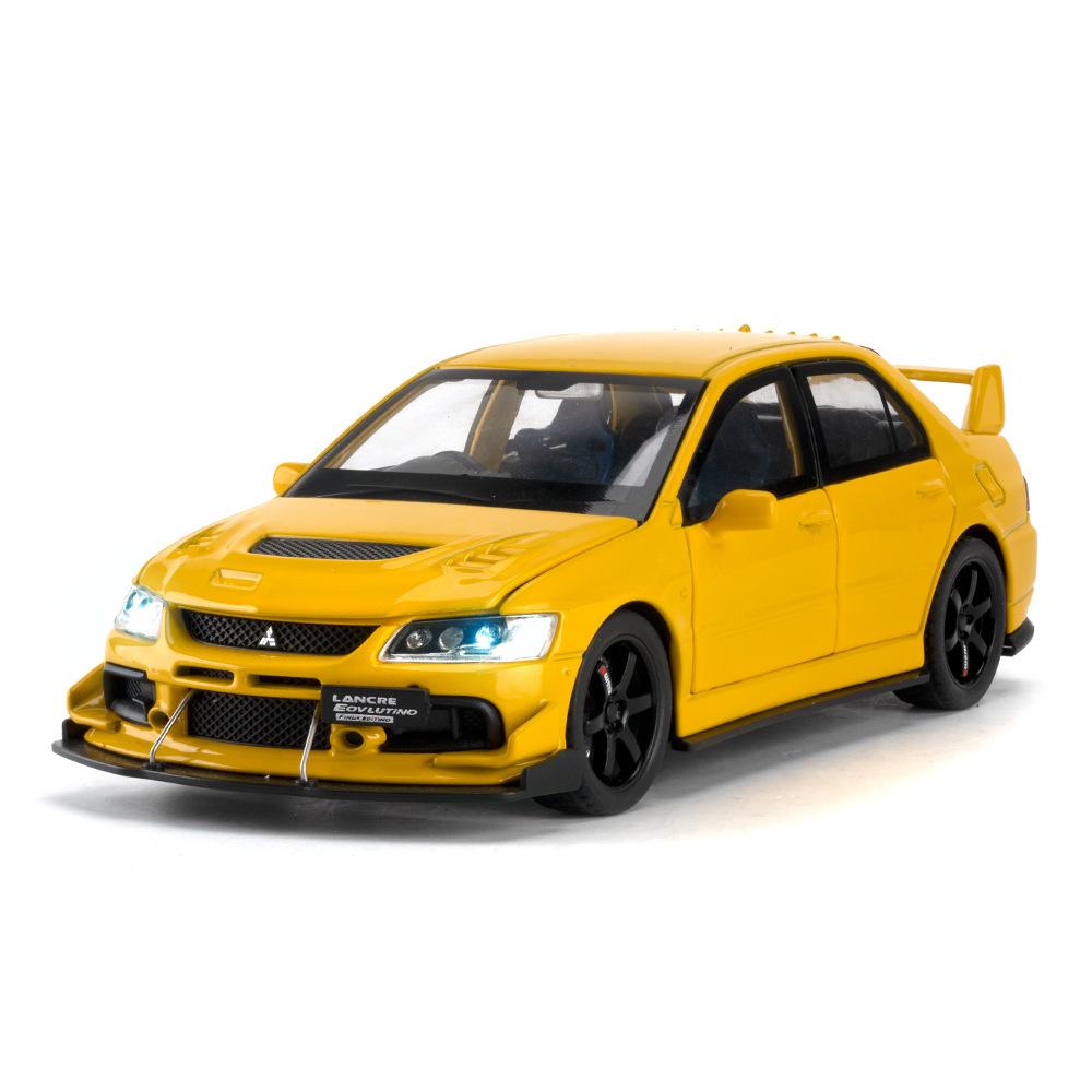 1/32 Mitsubishi Lancer Evolution EVO IX 9 Alloy Sports Car Model Diecast Metal Race Vehicles Car Model Sound Light Kids Toy Gift
