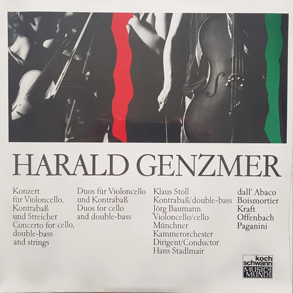 Виниловая пластинка HARALD GENZMER EVARISTO FELICE DAL Концерт для скрипки виолончели контрабаса 111056FA Koch Schwann Mu 1990 Германия Классическая Б/у