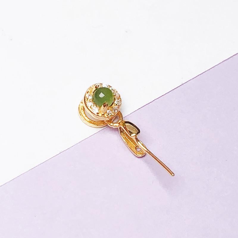 Пряжка из стерлингового серебра S925 для ожерелья Jade Buddha/Guanyin Pixiu