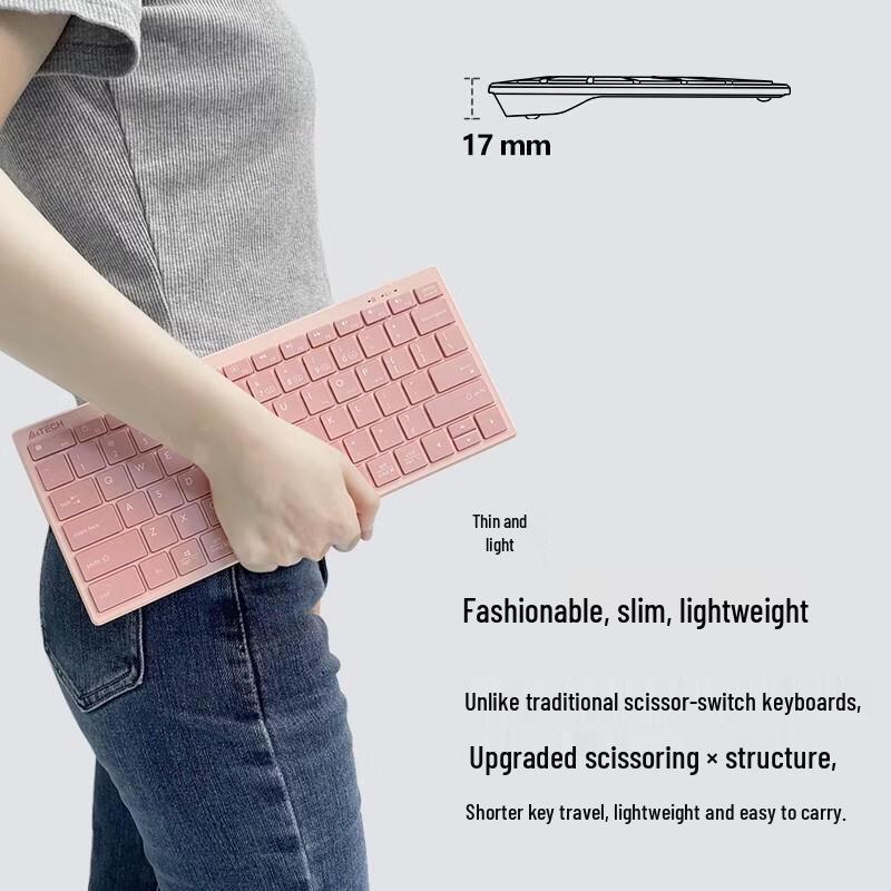 Беспроводная Bluetooth-клавиатура A4TECH FBX51C на 78 клавиш для нескольких устройств