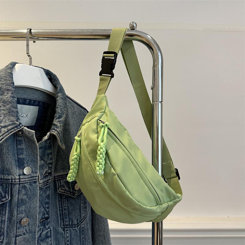 Сумка через плечо на грудь, повседневная сумка, женская летняя новая, повседневная простая сумка на плечо, спортивная нишевая поясная сумка