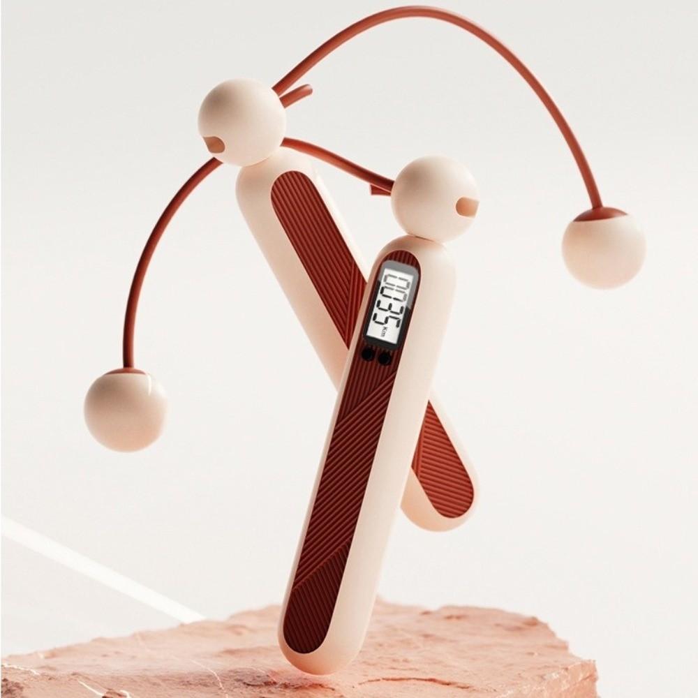 Adjustable Cordless Counting Skipping Rope with Counter Skipping Ropes Unisex