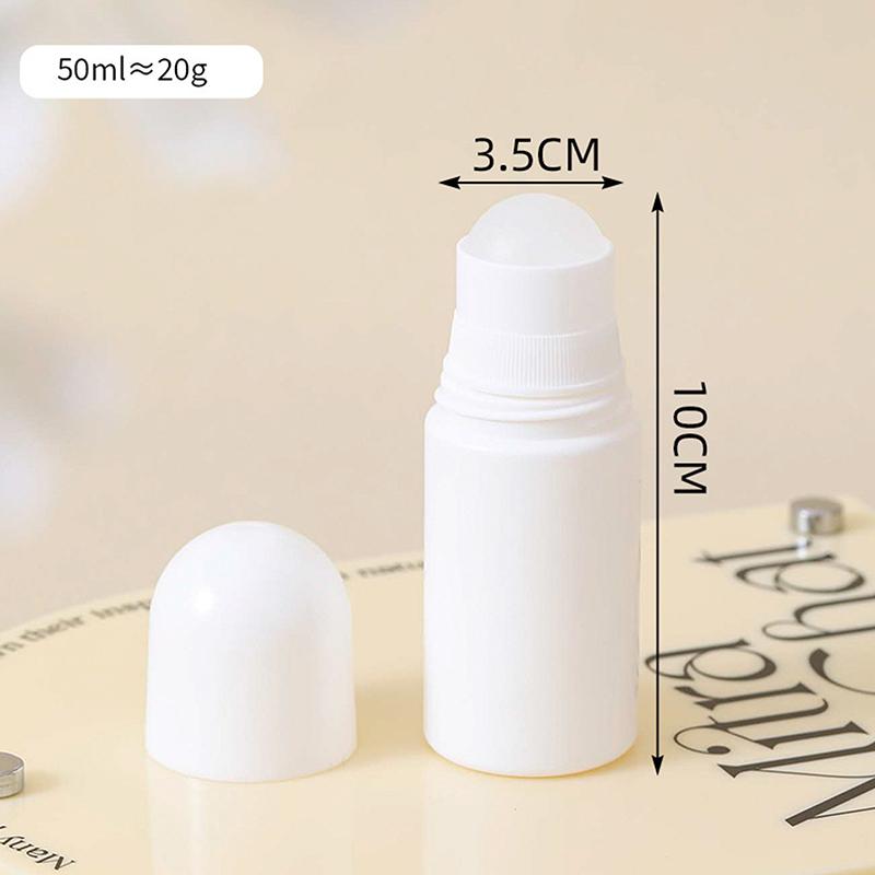 50/100 мл белый пластиковый шарик-роллер для эфирного масла, контейнер для распыления, многоразовый флакон для путешествий, аксессуары для дезодоранта своими руками