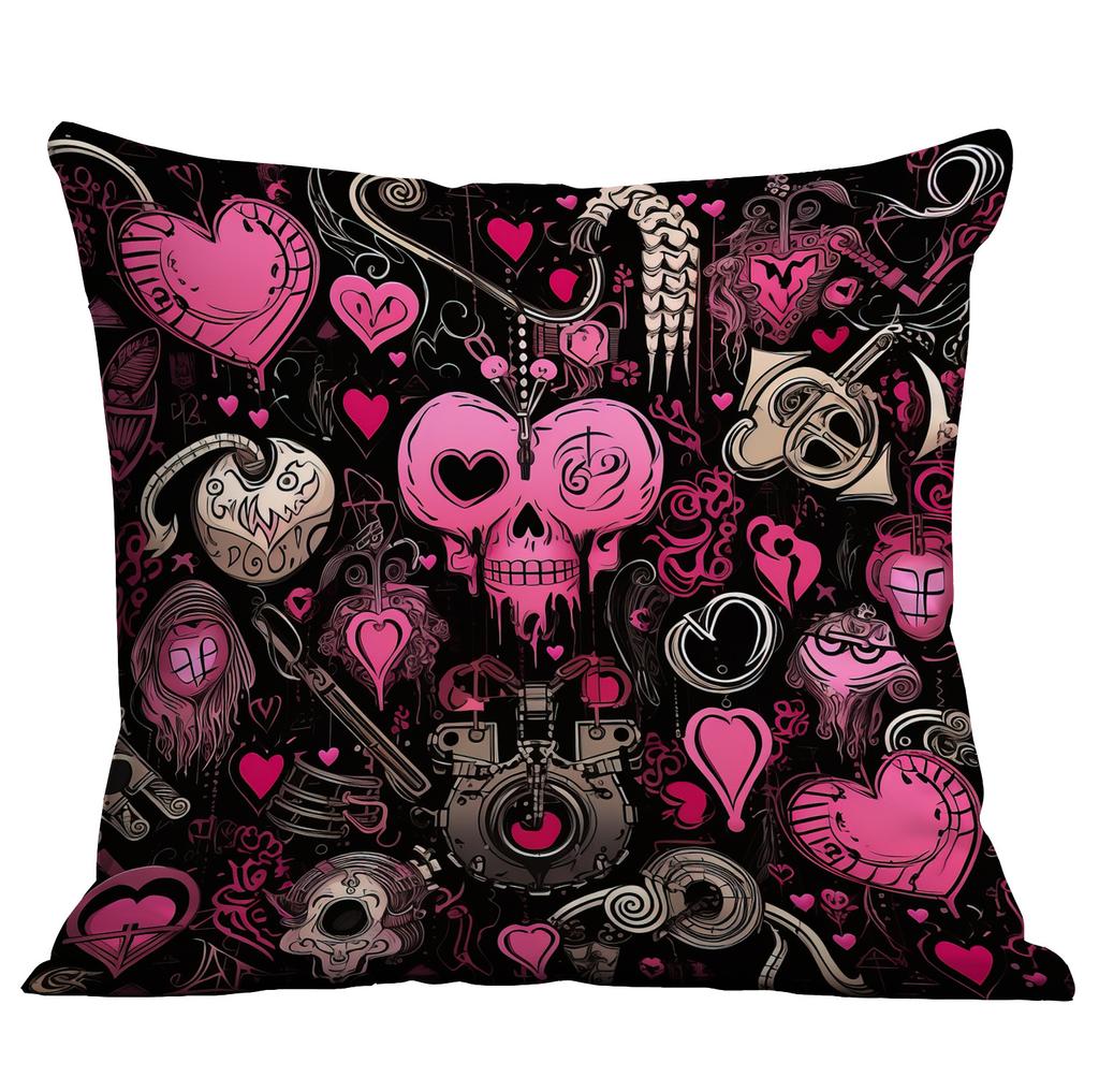 Новая наволочка на подушку ко Дню святого Валентина с креативным принтом любви в стиле панк для дома, дивана, подушки