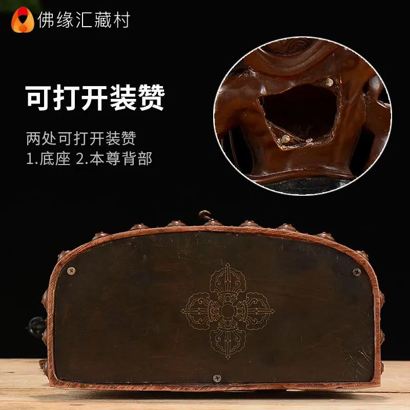 Taiwan Bronze Antique Diamond Hand Buddha - Carved Tibetan Secret Sect Bodhisattva, Ideal Worship Ornament