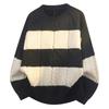 Новый узор свитера Полосатый свитер Свитер Ретро Мужской Пожилой Топы Осень и Зима