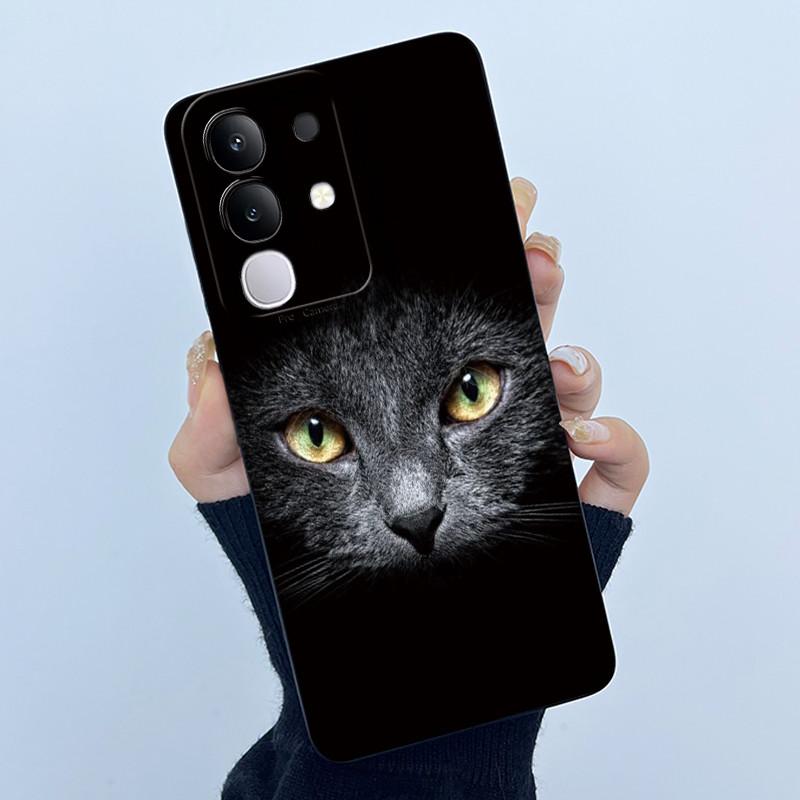 Чехол для телефона Vivo Y29 4G Модный Минимализм Масляная Живопись Цветок Мягкий Жидкий Силикон Задняя Крышка Для Vivo Y 29 4G Fundas