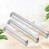 Silver Furniture Handle Aluminum Zinc Zinc Alloy Door Knobs Door Cabinet Straight Handle Cabinet