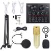 BM-800 K-Song Microphone with V8 Sound Card, NB35 Stand, and Pop Filter Set.