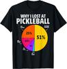 Why I Lose At Pickleball  Humorous Pickleball TShirt Streetwear Individuality Customizable Graphic T Shirts Camiseta Hombre