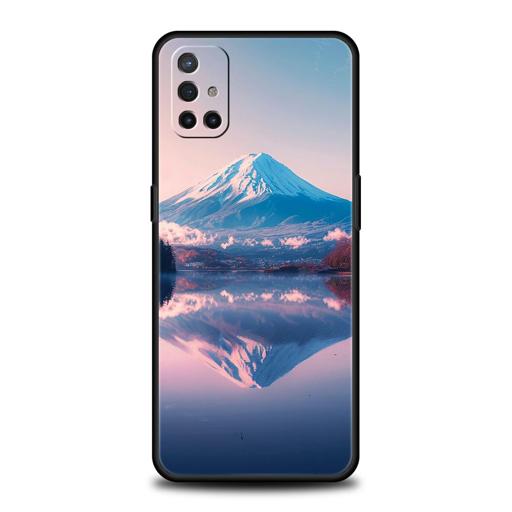 Чехол для телефона для OnePlus 13 12 11 10 9 Pro 9T 13R 12R 10R 9R 9RT 10T 8T Nord 2T CE 3 5G N30 Крышка Япония Гора Фудзи Цветение сакуры