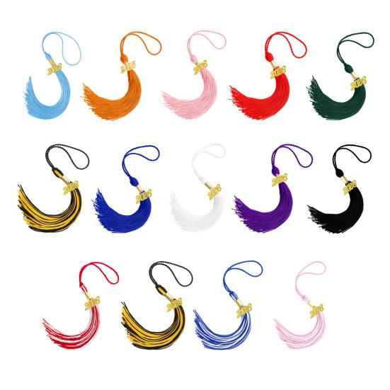 Кисточка для выпускного 2026 года 16" Кисточка для выпускной шляпы Шарм-подвески с кисточкой года 2026 для вечеринки, церемонии, аксессуары