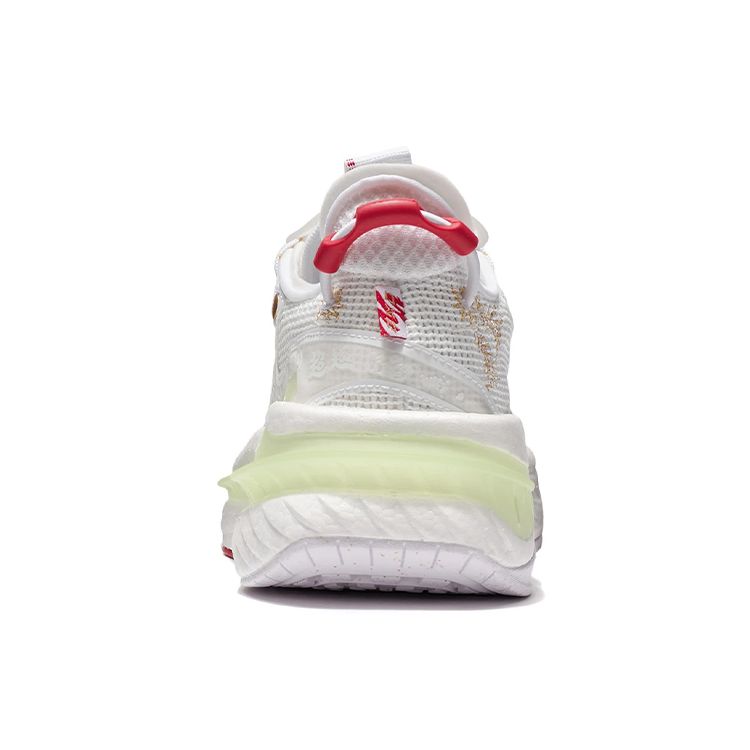 Li Ning Super 6 амортизирующие нескользящие износостойкие низкие спортивные повседневные туфли мужские кроссовки белые AGLS079-1