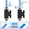 Hand BUC Hand Valve Push In Quick Joint Connector Pneumatic Threaded Joint Turn Switch