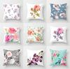 Printed Sofa Office Chair Pillow Cover Simple Home Decor Floral   Cushion