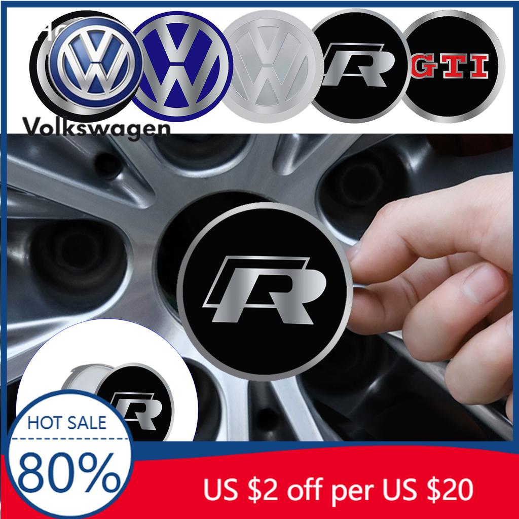 Для VW Volkswagen Jetta MK5 Golf 4 шт. 60 мм / 63 мм / 68 мм Центральные колпаки колес автомобиля Покрышки для дисков колес Автоаксессуары Для Volkswagen
