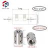 D25L30 10mm/11mm/12mm/12.7mm/13mm/14mm/15mm Stainless Steel Coupling Transmission Adapter Connector Double-hole Rigid Coupling