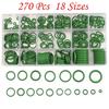 270 Pcs 18 Sizes DIY Materials Assorted O Ring Rubber Seal Assortment Set Seal Plumbing Garage Air Conditioning Kit