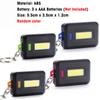 Mini Led Flashlight Keychain Light USB Rechargeable Torch Work Light Multifunctional Portable COB 90 ° Rotation Camping Lantern 1000LM Floodlight