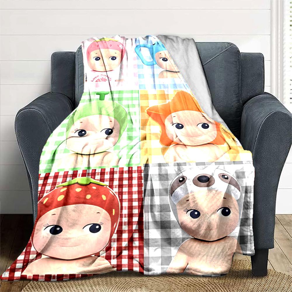 1pc Blanket - Sonny Angel Print Design,Lightweight Blanket for Sofa,Bed- Soft &Warm,Gift for All Seasons