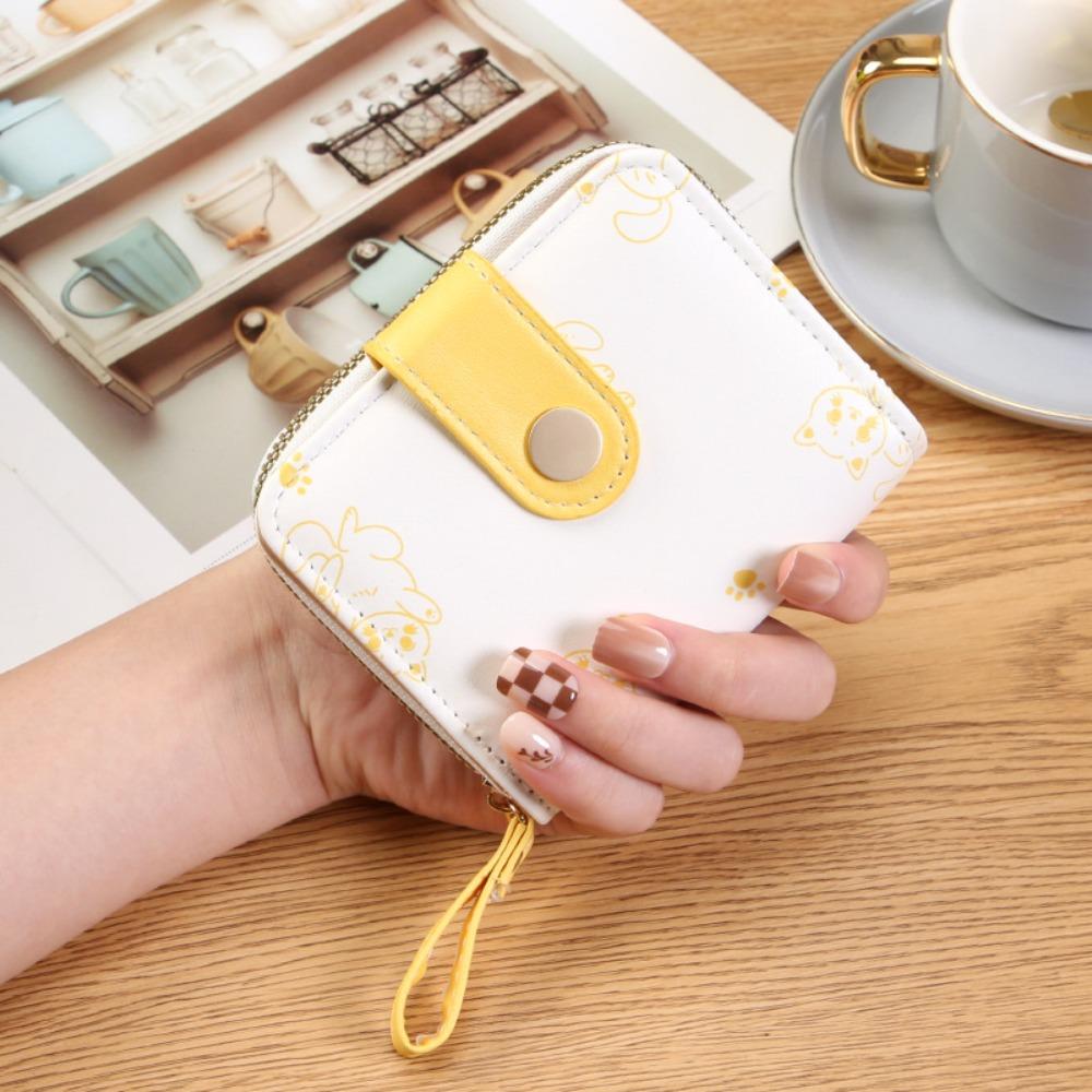 Multi-function Short Wallet Cat Pattern Card Holder Bag New Card Wallet Girl