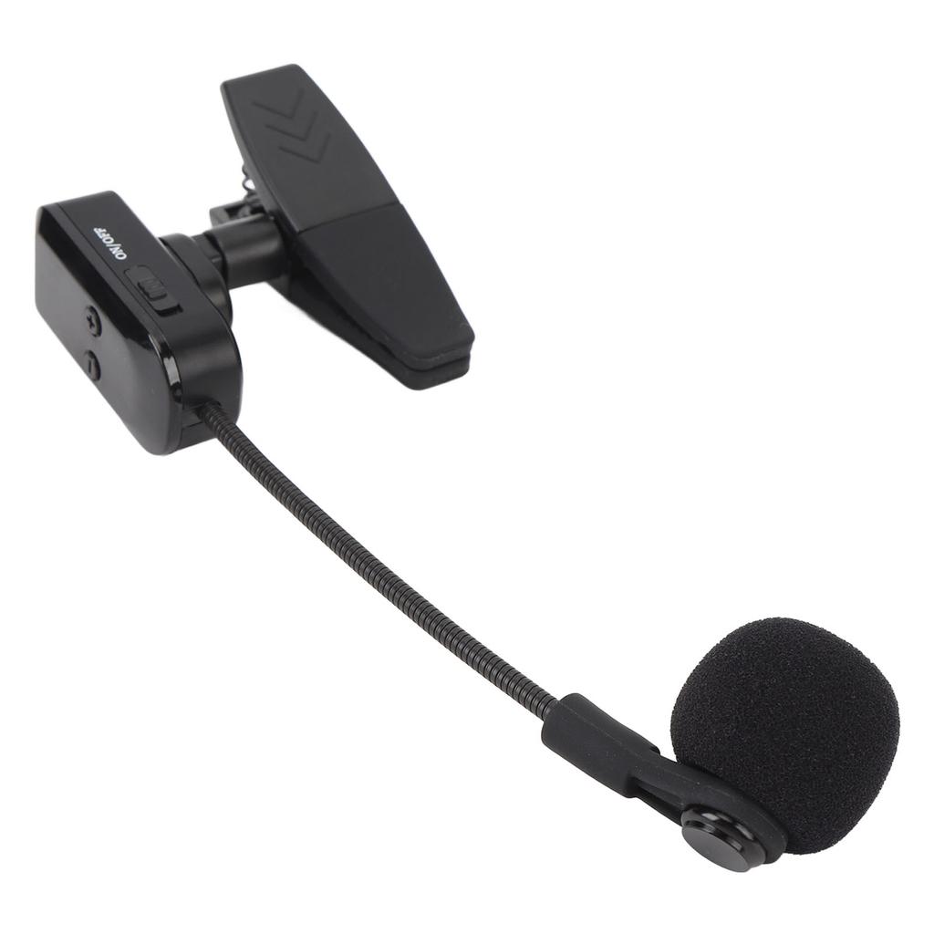 Беспроводная микрофонная система для саксофона, накладной микрофон для инструмента, дальность 131 фут, подключи и играй, микрофон для духовых инструментов для группы