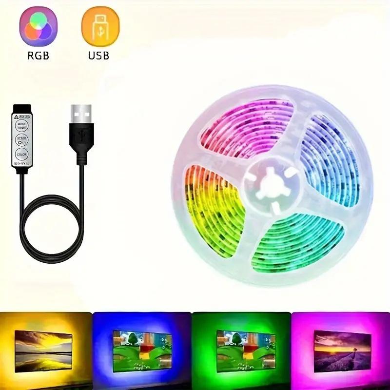 Умная Bluetooth LED 5050RGB самоклеящаяся световая лента с дистанционным управлением для создания красочной атмосферы