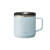 Vacuum Keeps Hot or with Stainless Powder SINCERE's "Nigoro" Mug, 300ml, Insulated, Cold, Lid, Steel, Blue,