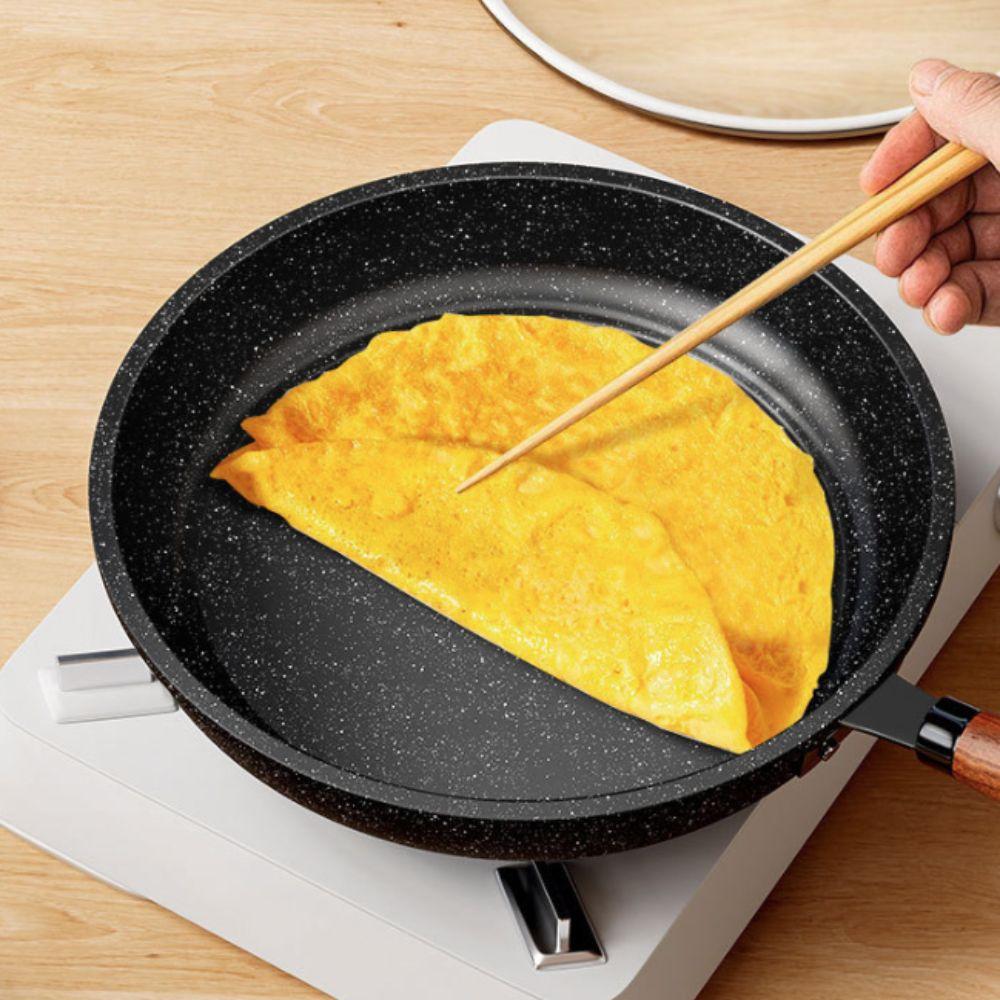 Non Stick Stir Fry Pan Flat Bottomed Saucepan Multipurpose Frying Pan Steak