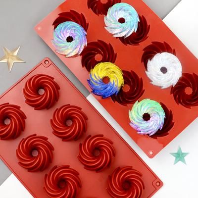Вихревой пончик силиконовая форма для выпечки спираль круглая шоколадное печенье желе форма для кубиков льда украшение торта мыло изготовление свечей подарок
