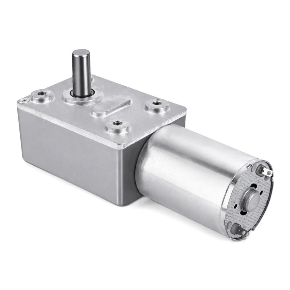 62RPM 6RPM 20RPM Worm Gear Motor DC 12V Self Locking Motor Geared Motor Automation Equipment