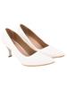 Женские туфли-лодочки на блочном каблуке Shoetopia Белые, 4 UK
