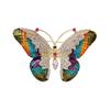 Women Brooch Retro Butterfly Shape Rhinestone Decor Anti-slip Wear-resistant Suit Coat Collar Hat Scarf Decoration Clothes