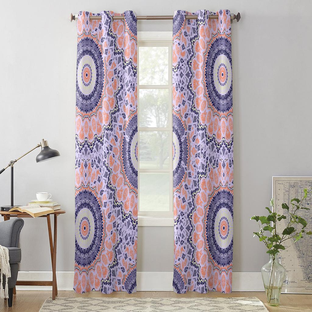 Indian Abstraction Line Curtains for Bedroom Living Room Window Curtain Treatments Blinds Kitchen Home Decor Drapes