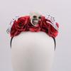 Skull Branch Hair Hoop Rose Flower Halloween Flower Crown Gifts Halloween Headband  Ghost Festival
