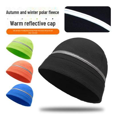 Светоотражающая флисовая зимняя кепка для велоспорта и бега