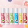 Набор бальзамов для губ с фруктовым вкусом, натуральный финиш, без спирта, для всех типов кожи, унисекс для взрослых, подарочная коробка со вкусами кокоса, алоэ, клубники, лимона и винограда