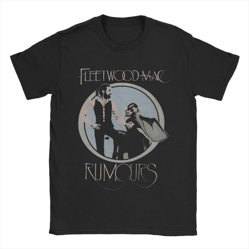 Fleetwood Mac T Shirt Summer  Hipster TShirts Male Pure Cotton O Neck Oversize Tees ShortSleeve Street Style Tshirt